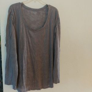 Gray sheer t-shirt